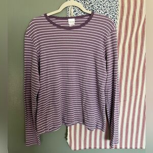 CHEROKEE Purple Striped Sweater